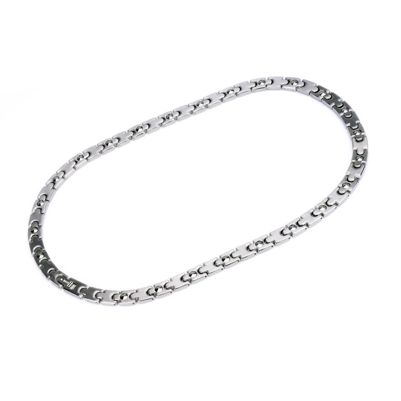 Wholesale high quality stainless steel or titanium health energy germanium necklace men