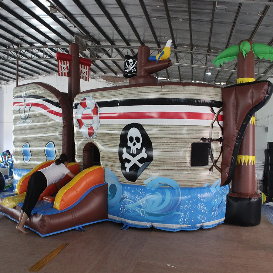 Commercial Inflatable Corsair Theme Slide Inflatable Durable PVC Tarpaulin Slide For Outdoor