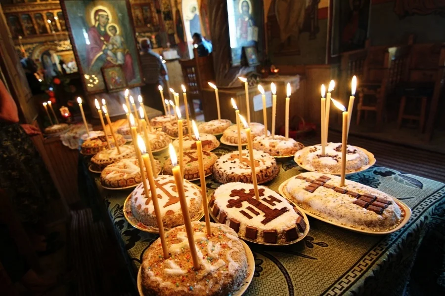 classic traditional prayer beeswax Saint Nicholas Greek Orthodox Church candles