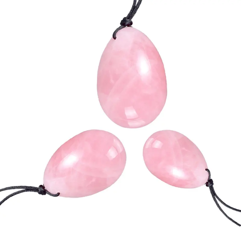 2018 certified rose quartz yoni egg nephrite jade yoni eggs for women kegel exercise and sexy toy
