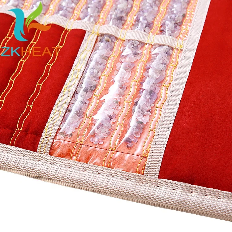 Pain relief amethyst crystal mat bio far infrared heating mattress