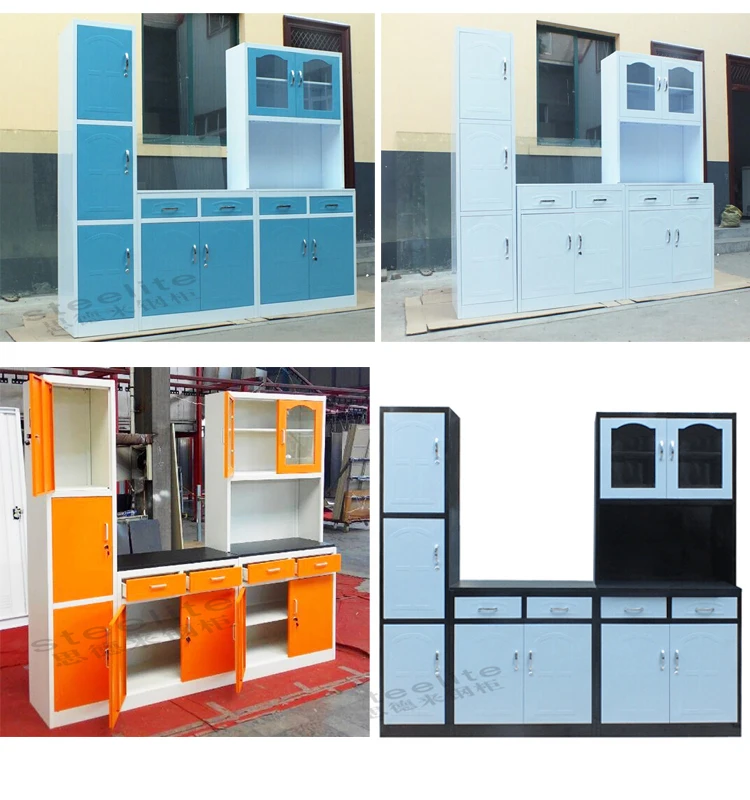 
high gloss factory price metal kitchen cabinet in South Africa 