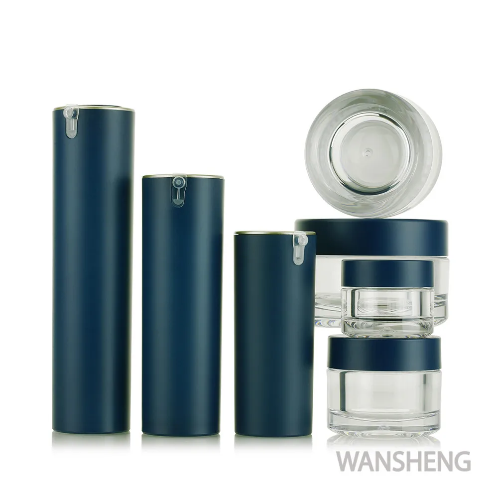 Elegant plastic jars and bottles set empty cosmetic serum bottle  series