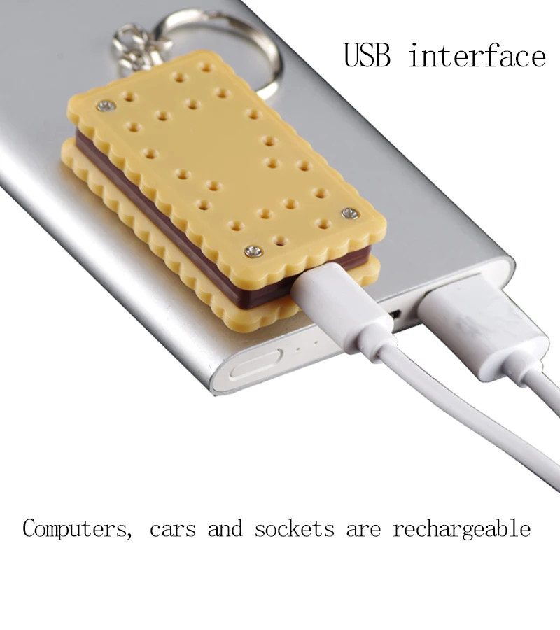 
G18 Yanzhen biscuit shaped slim keychain usb lighter ,electronic lighter,rechargeable lighter with ABS material 