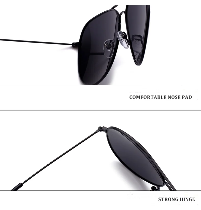 Anti glare Can Mix Color Cheap Classic Oem Wholesale Designer pilot Sunglasses 3026 polarized  Sunglasses