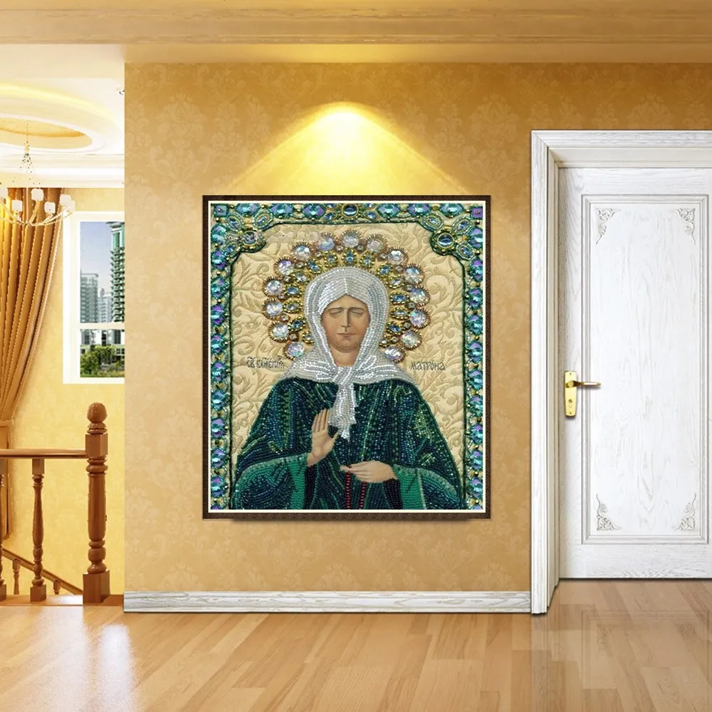 3D Diamond Embroidery islamic religion jesus and marry painting