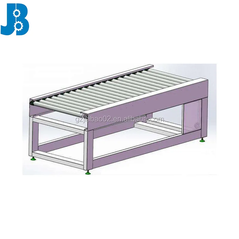 Chain roller conveyor system line, pallet roller conveyor