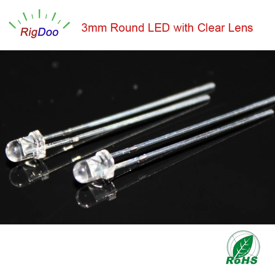 
Factory Price High Lumen Dip Pure Green Rohs LED 3mm 