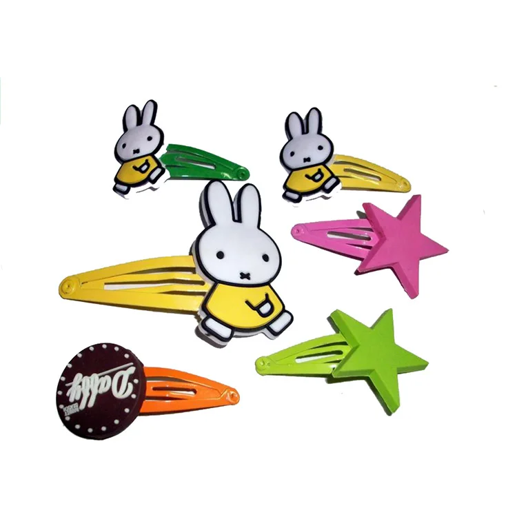 Factory custom Cute and beautiful plastic Hair Clip