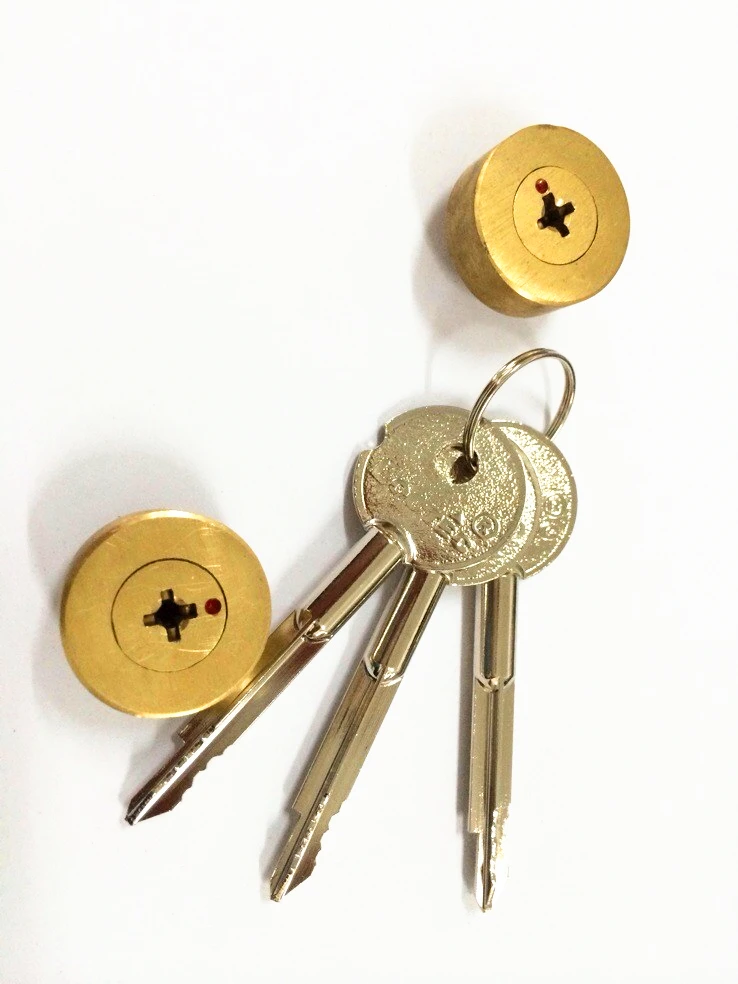 
guangzhou cheapest iron oval cylinder lock 3M cross key with CE certificate 
