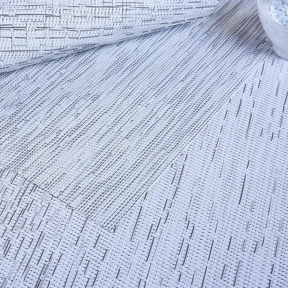 Professional manufacturer best price chinese restaurant dishwasher safe wholesale pvc vinyl table plate mat fabric placemats