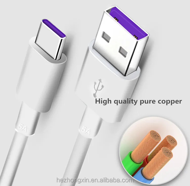 usb c charger Fast Charging usb charger cable for smartphone 5A type c usb otg cable for Huawei Mate 10