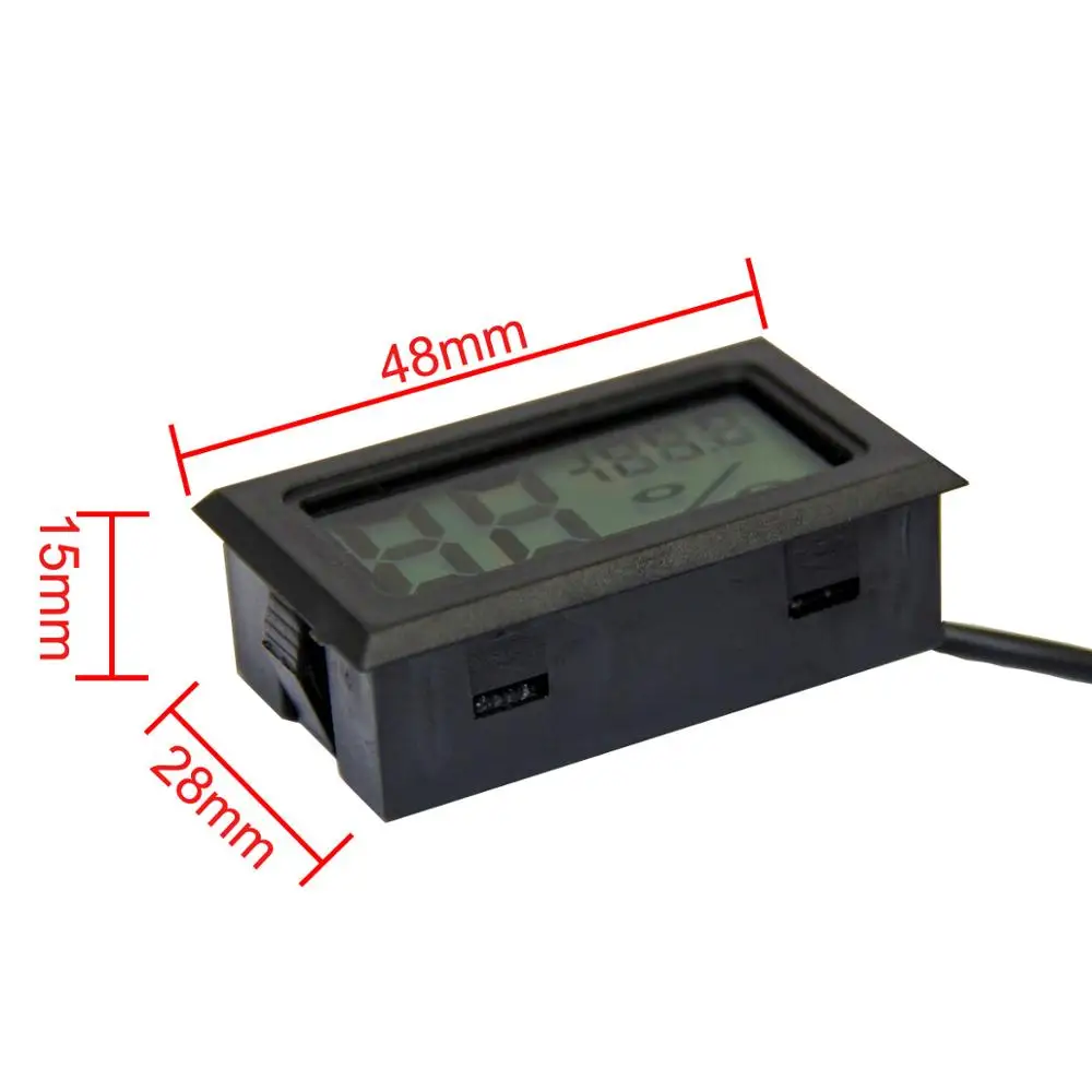 
Professional Mini LCD Digital Thermometer Hygrometer Temperature Humidity Meter Digital Display probe external sensor TPM-30 