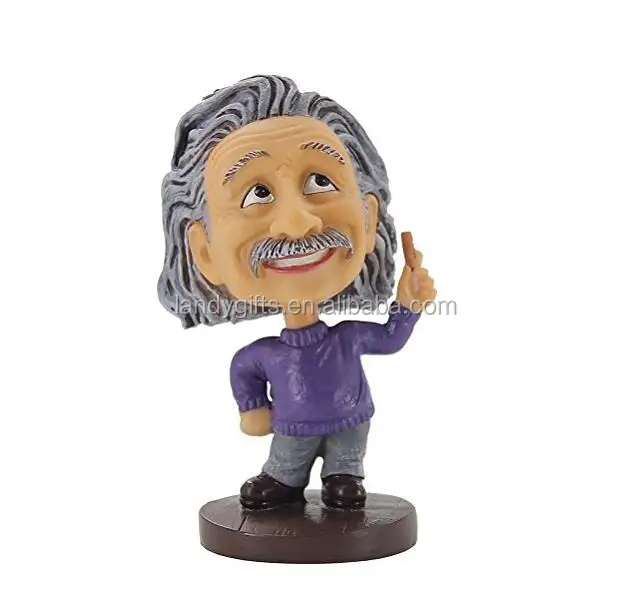 
Лидер продаж, резиновая кукла Einstein Bobblehead высотой 5,2 дюйма 