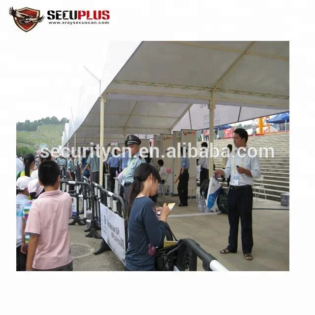 reliable single zone door frame metal detector walk through gate security equipment in hotel, bank, expo