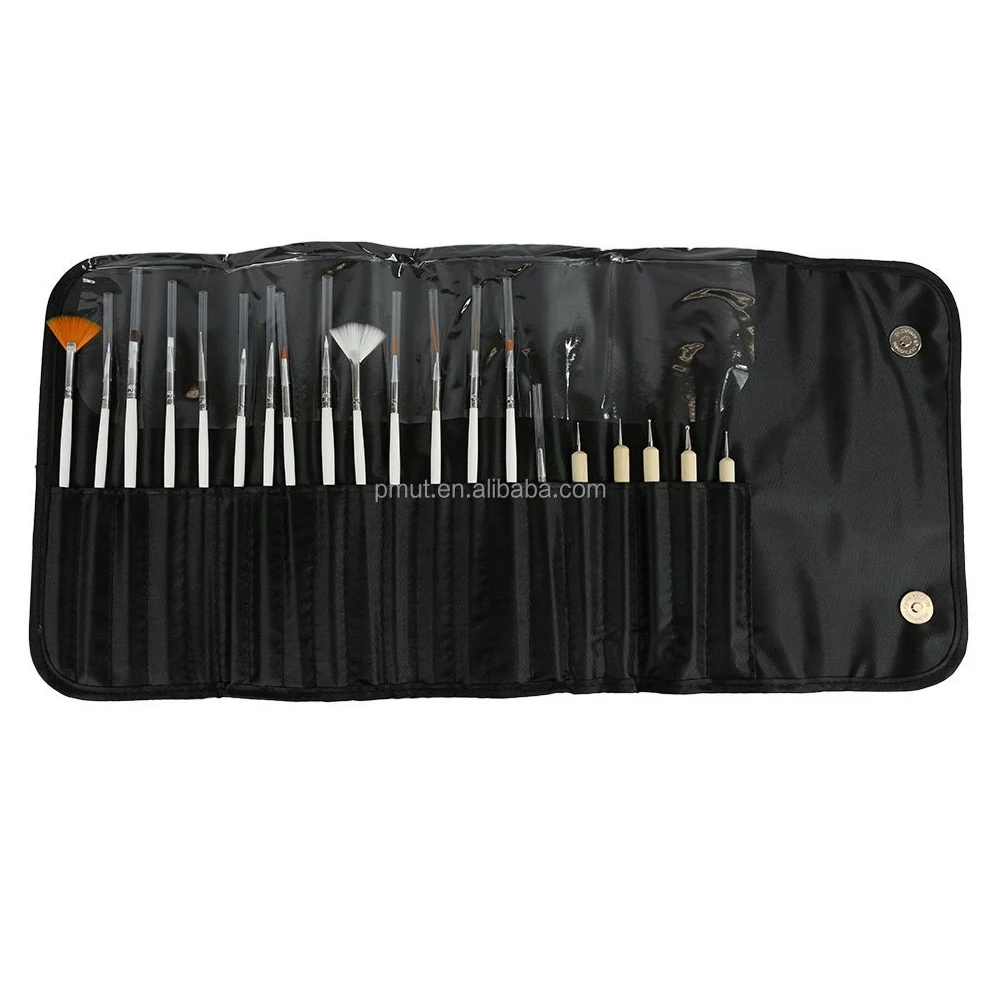 Новый продукт! 20 шт. дизайн ногтей Живопись детализация и нажмите с силой так ручка/Кернер набор инструментов для кистей