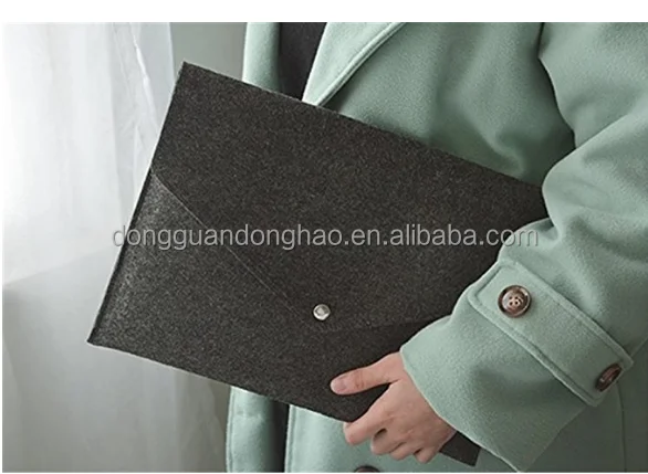 A4 File Folder Durable Document Bag Padfolio folder Portfolio Case wool felt Letter Envelope file folder