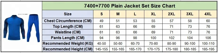 Wholesale custom sports training jacket latest design soccer training tracksuit