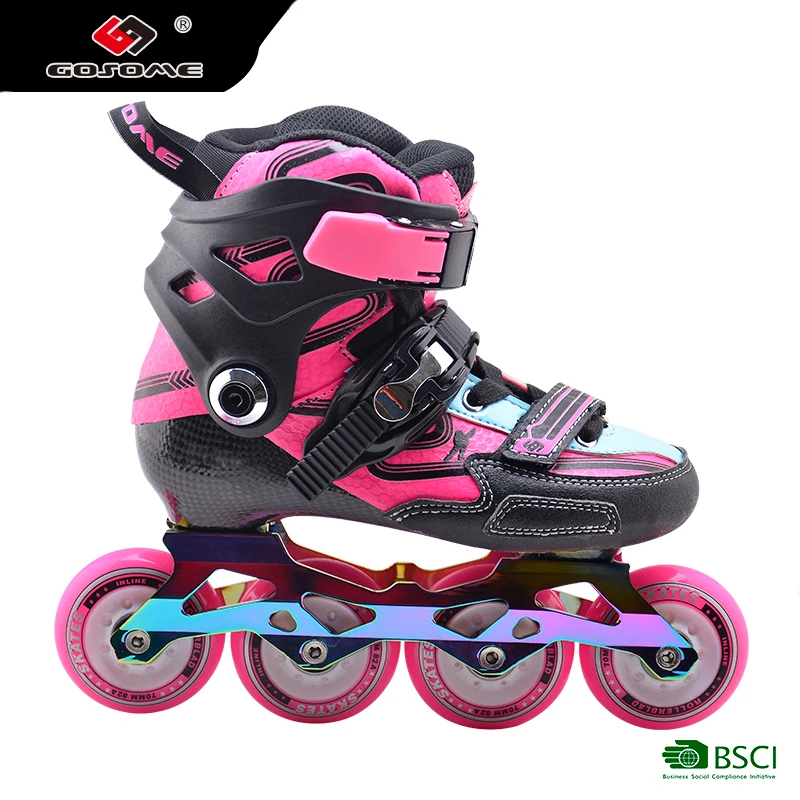 GOSOME Professional Flashing Inline Skates and Skateshoes and Rollerskates for Kids Inline Skating Children 1500 Pairs GX-1602A