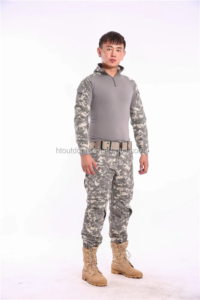 ACU color Digital Blue and Grey Tactical frog suit