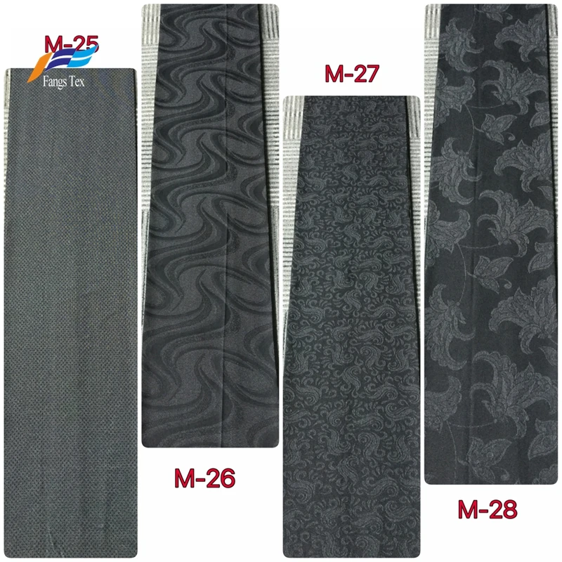 polyester marvijet rayon jacquard fabric for formal black