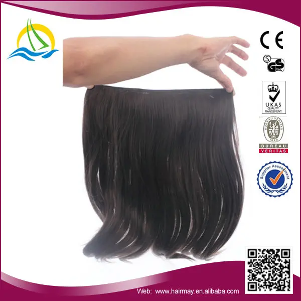 Высокая имитировать японский Kanekalon длинные вьющиеся клип в человеческих волос