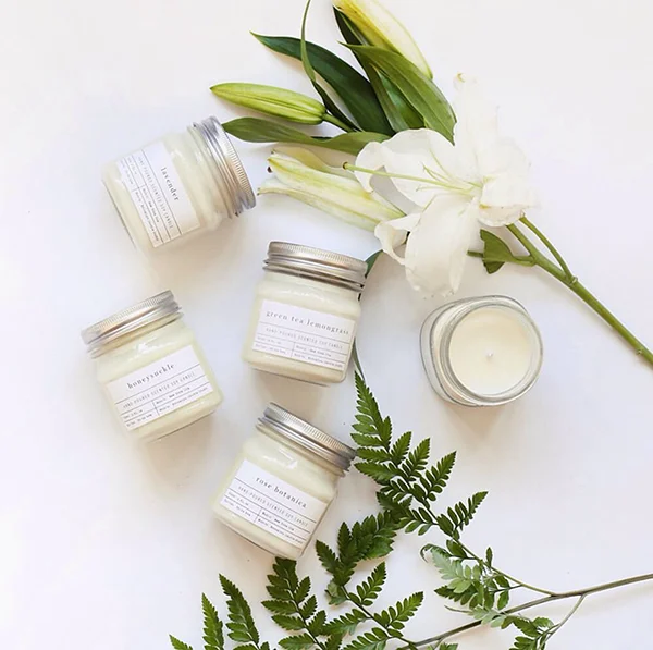 Custom Luxury Clear Glass Candle Set Private Label Smokeless Natural Aromatherapy Soy Wax Candle gift Set