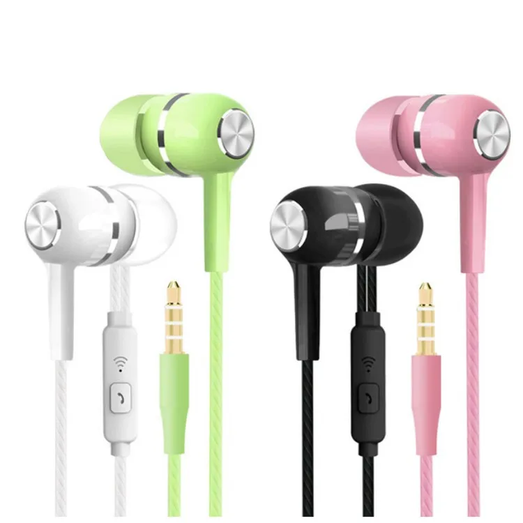 
S12 Sport Earphone wholesale Wired Super Bass 3.5mm Crack Colorful Headset Earbud with Microphone Hands Free for Samsung 