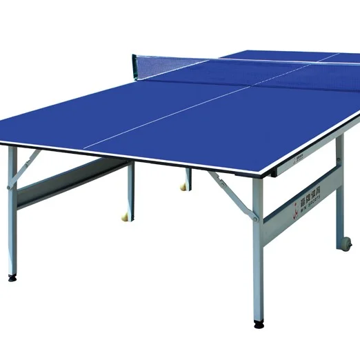 
Cheap hot sale 12mm MDF double foldable table Tischtennis indoor removable folding pingpong tables tennis tables china 