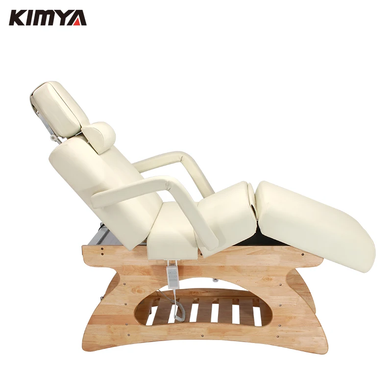 hot sale new therapeutic women wooden foldable beauty bed/ wooden massage table /wooden facial bed