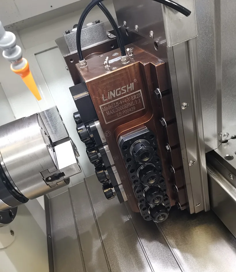 
Chinese automatic standard series Slant Bed CNC tool Lathe machine turning center metal with Yaxis and C axis(BL-H6Y) 