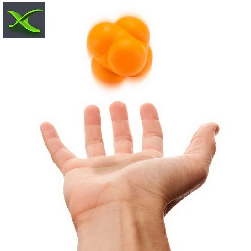 
Odorless no smell vulcanized rubber High quality inject molded hard solid high bouncing reaction training ball pet dog toy ball 