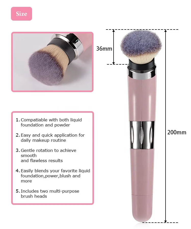 Melason Wholesale Replaceable Touch Custom Logo USB Charge Electric Rotating Facial Cleansing  Makeup Brush Cosmetic Tools