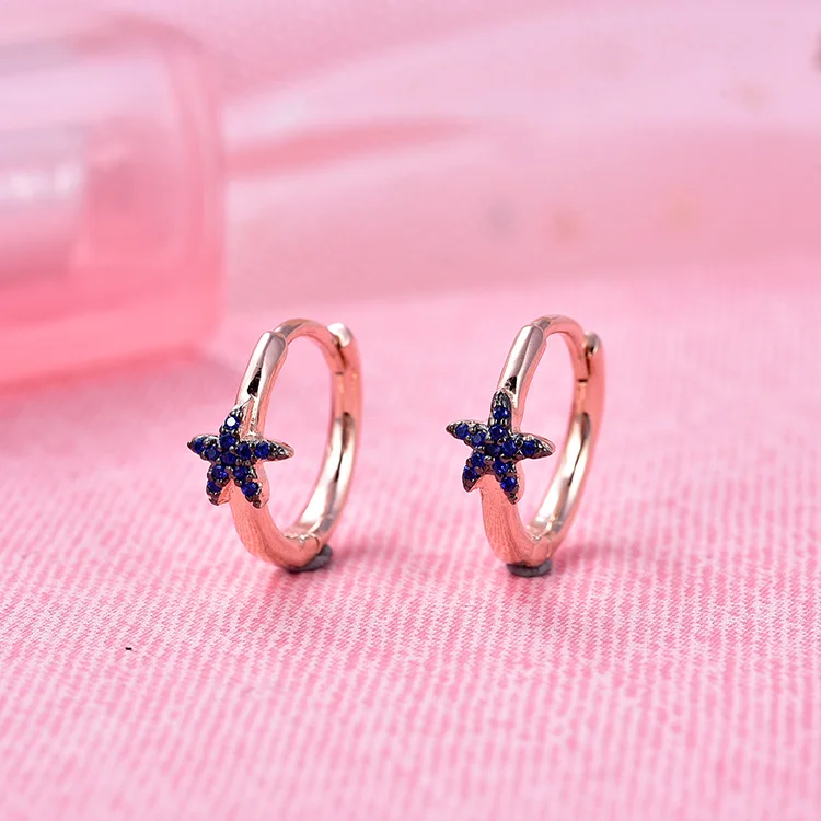 POLIVA Fashionable 925 Sterling Silver CZ Stone Earrings Star Lovisa Fancy Earrings