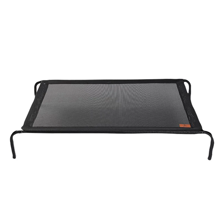 Indestructible plush pet cat metal frame elevated dog bed
