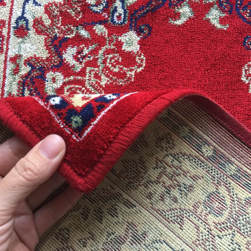 Wilton machine made viscose persian round rug carpet