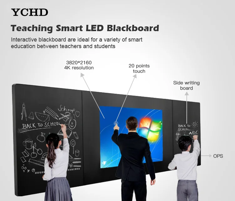 Factory price intelligent touch teaching blackboard electronic nano blackboard