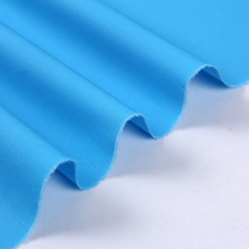 
High quality hotel workwear tc solid dyed popeline fabrics 