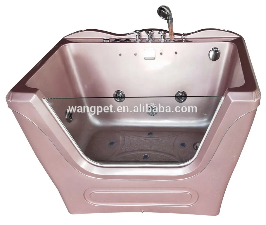 
hot tub dog bathtub massage machine pet spa pool High quality environment acrylic dog bathtub transparent dense bubbles lights 