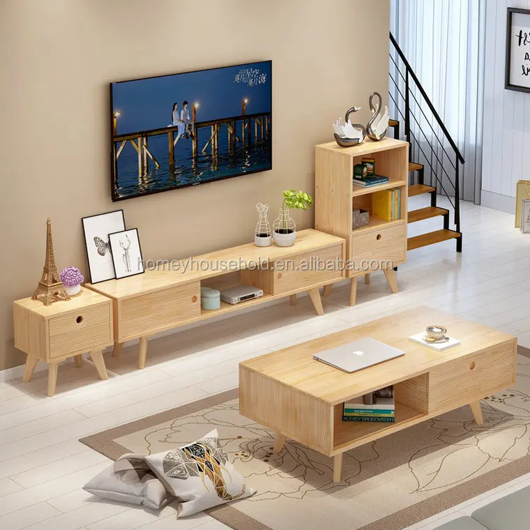 
Scandinavian furniture modern design wall units designs wooden TV stands 