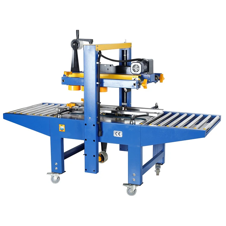 FJ6050 автоматическая машина для запечатывания коробок сверху и снизу, ленточный упаковщик, вверх-вниз анимационная клейкая лента, упаковщик коробок