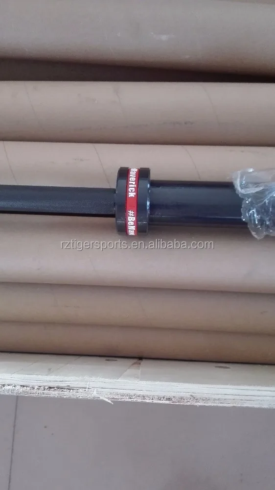 Phosphating Black handle with chromed sleeve barbell for weight lifting or Crossfit training