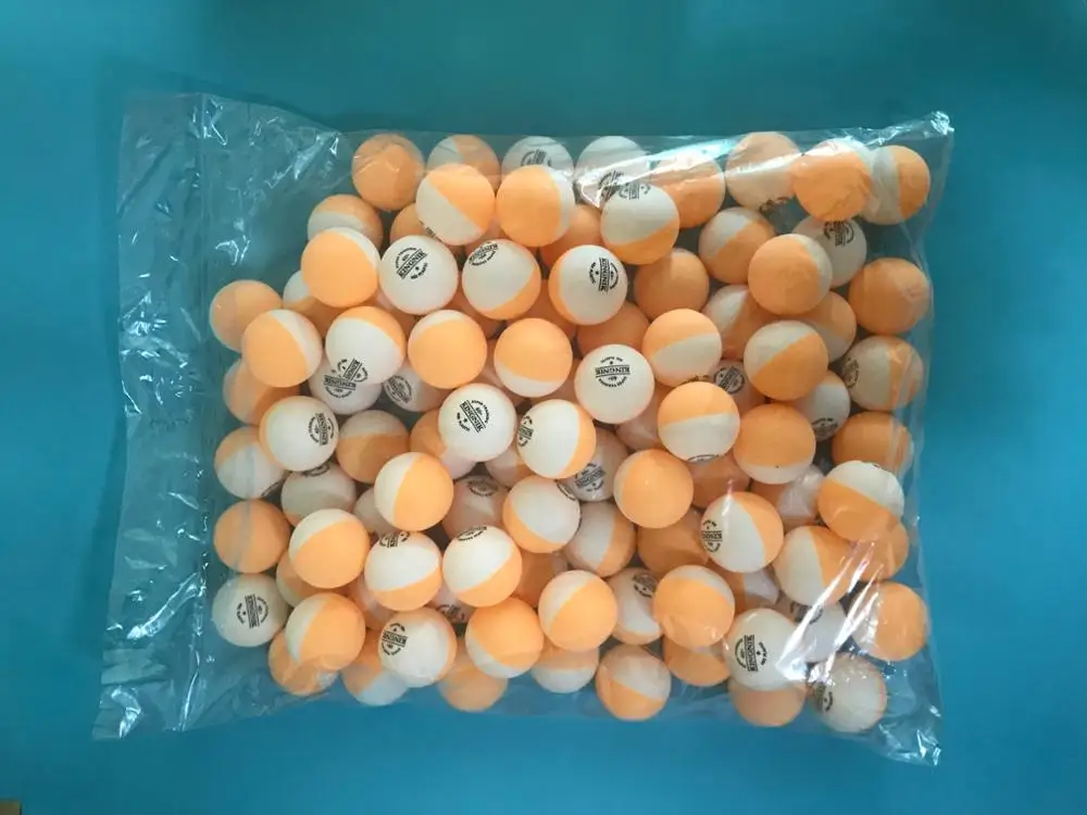 
KINGNIK 1star super training plastic table tennis ball ( dual color, 100 balls per bag) 