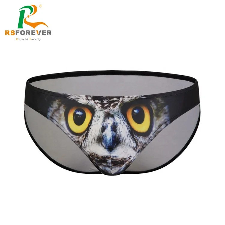 Custom logo & patterns Dye sublimation men underwear bikini briefs, men swimsuit