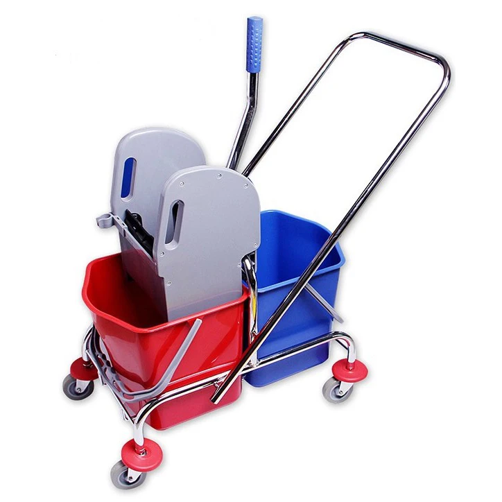 
34L cleaning trolley double bucket with wringer mop wringer  (60809051585)