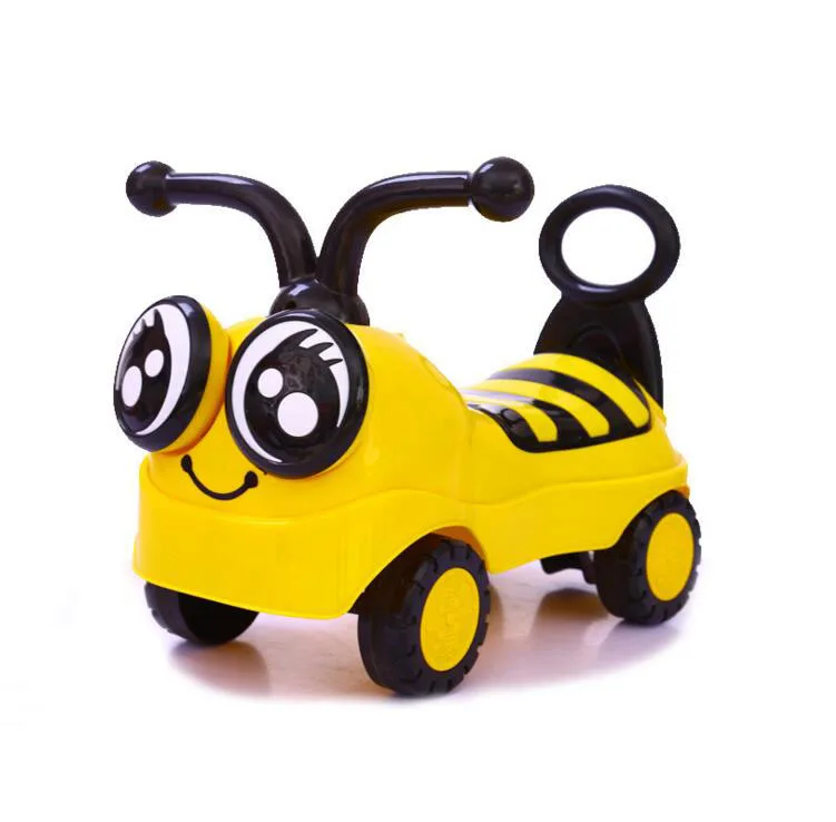 Honey Bee Style Sliding Toy For Children Ride On Car Playing And Cheap Plastic Baby Swing Car