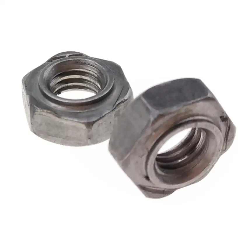 M6 Carbon Steel Hex Weld Nuts Plain Finish for Metal