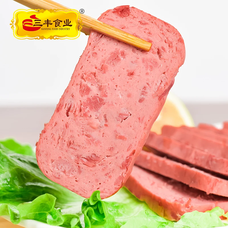 340g Runfeng ham pork luncheon meat Canned