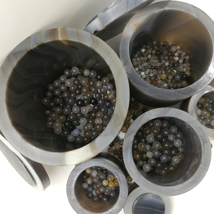 Ce Approved Solid 304 Stainless Steel High Purity Zirconia Media Natural Brazilian Agate Grinding Balls And Beads