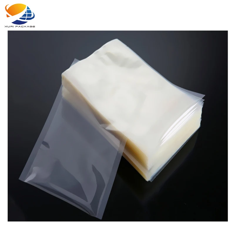 Laminated 3 side seal bag plastic custom printed PA/PE vacuum heat seal pouch three 3 side seal lamb food vacuum packaging bags
